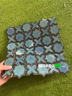 Gạch Mosaic Ốp Màu Xanh Ngọc 3