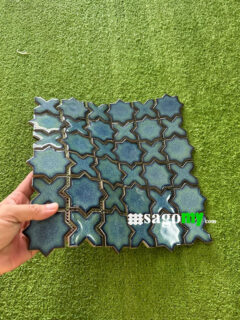 Gạch Mosaic Ốp Màu Xanh Ngọc 4