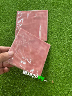 Gạch Thẻ Ốp Tường Màu Hồng 12x12 Cm 1