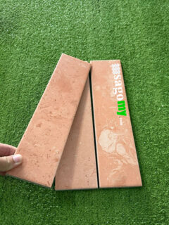 Gạch Ốp Trang Trí Thẻ Màu Cam Mờ 75x300 MM 3
