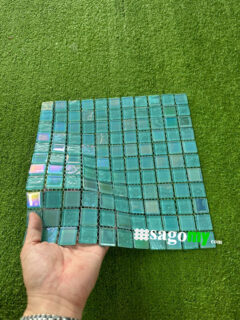 Gạch Thủy Tinh Trang Trí Xanh Mint 4