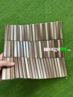 Gạch Mosaic Que Đũa Màu Vàng Nâu Cổ Điển 3