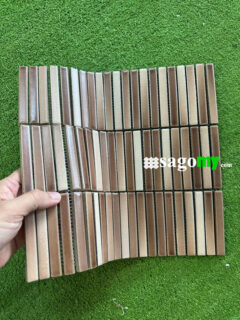 Gạch Mosaic Que Đũa Màu Vàng Nâu Cổ Điển 4