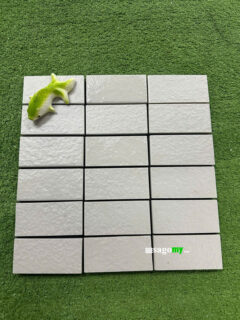 Gạch Ốp Tường Ngoài Trời Màu Trắng Kem 47x97 MM 1
