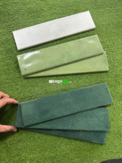Gạch Thẻ Màu Xanh Lá Cây Men Bóng 75x300 MM 4