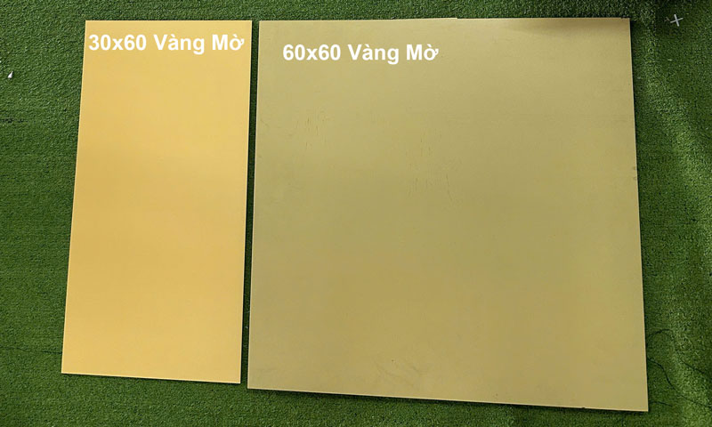 Gạch 300x600 Màu Vàng Đậm - Vàng Tươi Men Mờ Trang Trí 4