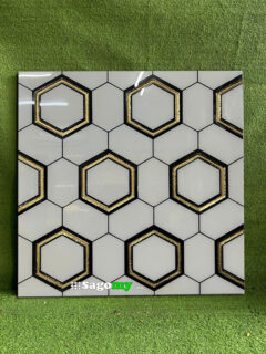 Gạch 300x300 Điểm Ốp Hình Lục Giác Nhũ STSG303022