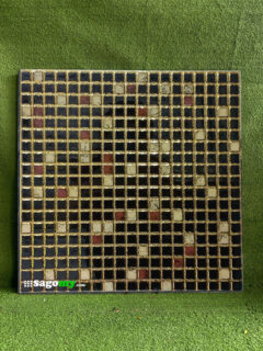 Gạch 30x30 Cm Điểm Màu Đen Vàng Nhũ STSG303020