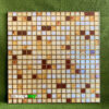 Gạch 30x30 Trang Trí Giả Mosaic Vuông Nhỏ Hỗn Hợp Vàng Nhũ