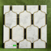 Gạch 30x30 Trang Trí Hoa Văn Mosaic Trắng Đen Cẩm Thạch
