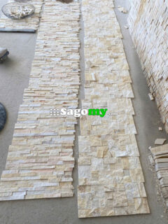 Đá Ghép 15x50 Cm Màu Vàng Ốp Tường Trang Trí 1