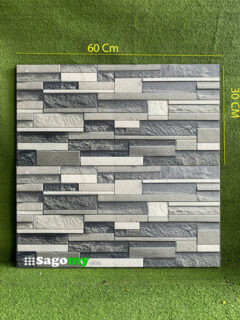 Gạch 30x60 Cm Giả Vân Đá Xám Dùng Ngoài Trời Ghép Nhiều Viên
