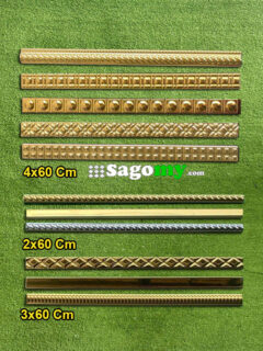 Gạch Viền Chỉ 2x60 Cm 3x60 Cm 4x60 Cm Nhũ Vàng