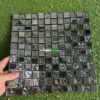 Gạch Mosaic Thủy Tinh Nhũ Bạc Kim Loại Bóng SGM128CK
