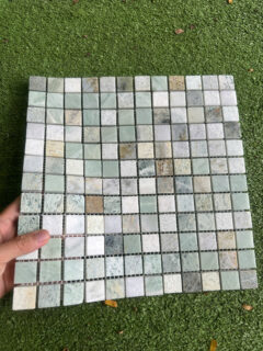 Gạch Mosaic Vuông Nhỏ Tông Màu Xanh Đá Tự Nhiên