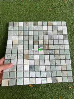 Gạch Mosaic Vuông Nhỏ Tông Màu Xanh Đá Tự Nhiên 1