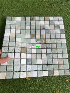 Gạch Mosaic Vuông Nhỏ Tông Màu Xanh Đá Tự Nhiên 2