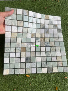 Gạch Mosaic Vuông Nhỏ Tông Màu Xanh Đá Tự Nhiên 3