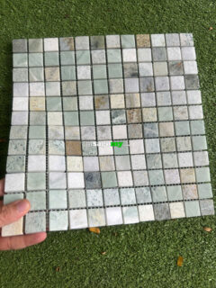 Gạch Mosaic Vuông Nhỏ Tông Màu Xanh Đá Tự Nhiên 4