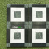Gạch Bông Hoa Văn 20x20 Cm Hình Sọc Đen Xanh Caro