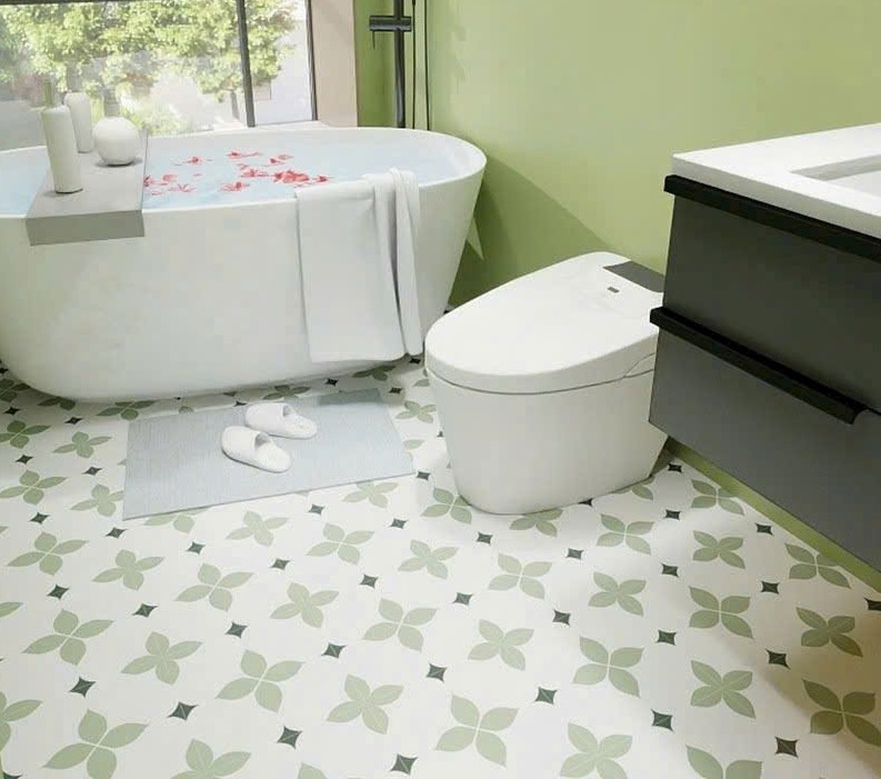 Gạch Bông Hoa Văn Xanh Lá Cây 20x20 Cm SG1019 2 Gạch Bông Hoa Văn Xanh Lá Cây 20x20 Cm SG1019 1