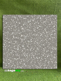 Gạch Vân Terrazzo Xám 60x60 Hạt Đá Mài Xám HASG66202