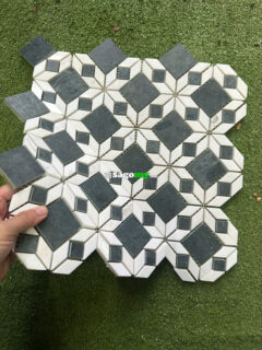 Gạch Mosaic Đá Tự Nhiên Nhiều Hoa Văn Kích Thước Màu Xanh Và Trắng 9 Gạch Mosaic Đá Tự Nhiên Nhiều Hoa Văn Kích Thước Màu Xanh Và Trắng 4