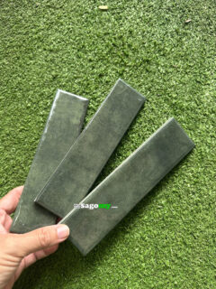 Gạch Thẻ 5x20 Cm Màu Xanh Rêu Cổ Điển Men Bóng 3